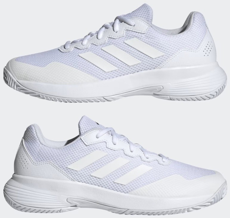 Кроссовки мужские Adidas Gamecourt 2.0, Белые, теннисные (р. 43)