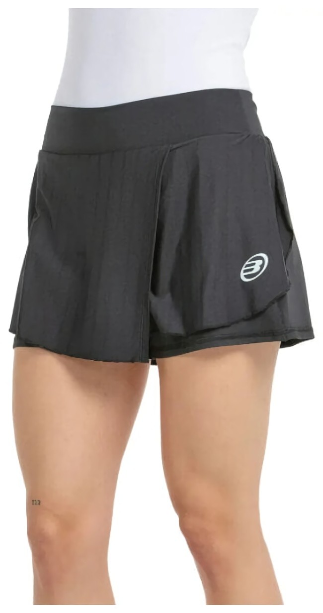 (EU) Юбка женская Bullpadel ADRAR BASIC SKIRT, Чёрная (XL)