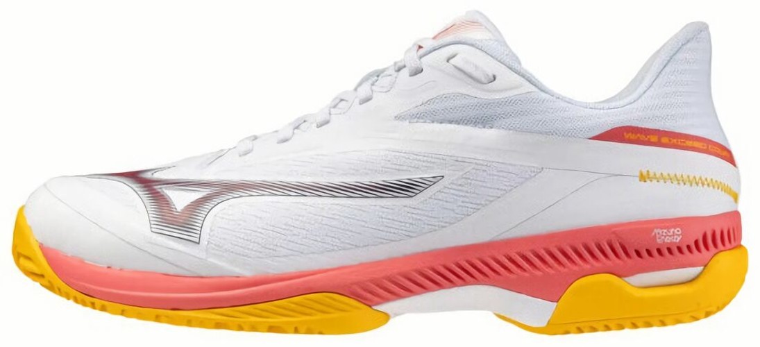 (EU) Кроссовки мужские Mizuno Wave Exceed Court CC, 61GC2520, Бело-Оранжевые (р. 44)