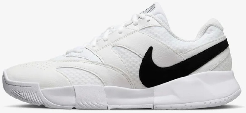 Кроссовки мужские Nike Court Vapor Lite 4, Белые/Чёрные, для твёрдых кортов (р. 41,5)