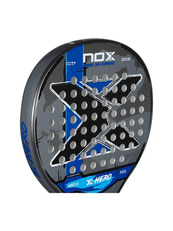 Ракетка для падел тенниса профессиональная NOX X-hero blue PXHEROBL