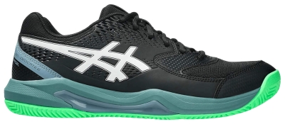 Кроссовки мужские Asics Gel-Dedicate 8, Черные/Зеленые (р. EUR 46)