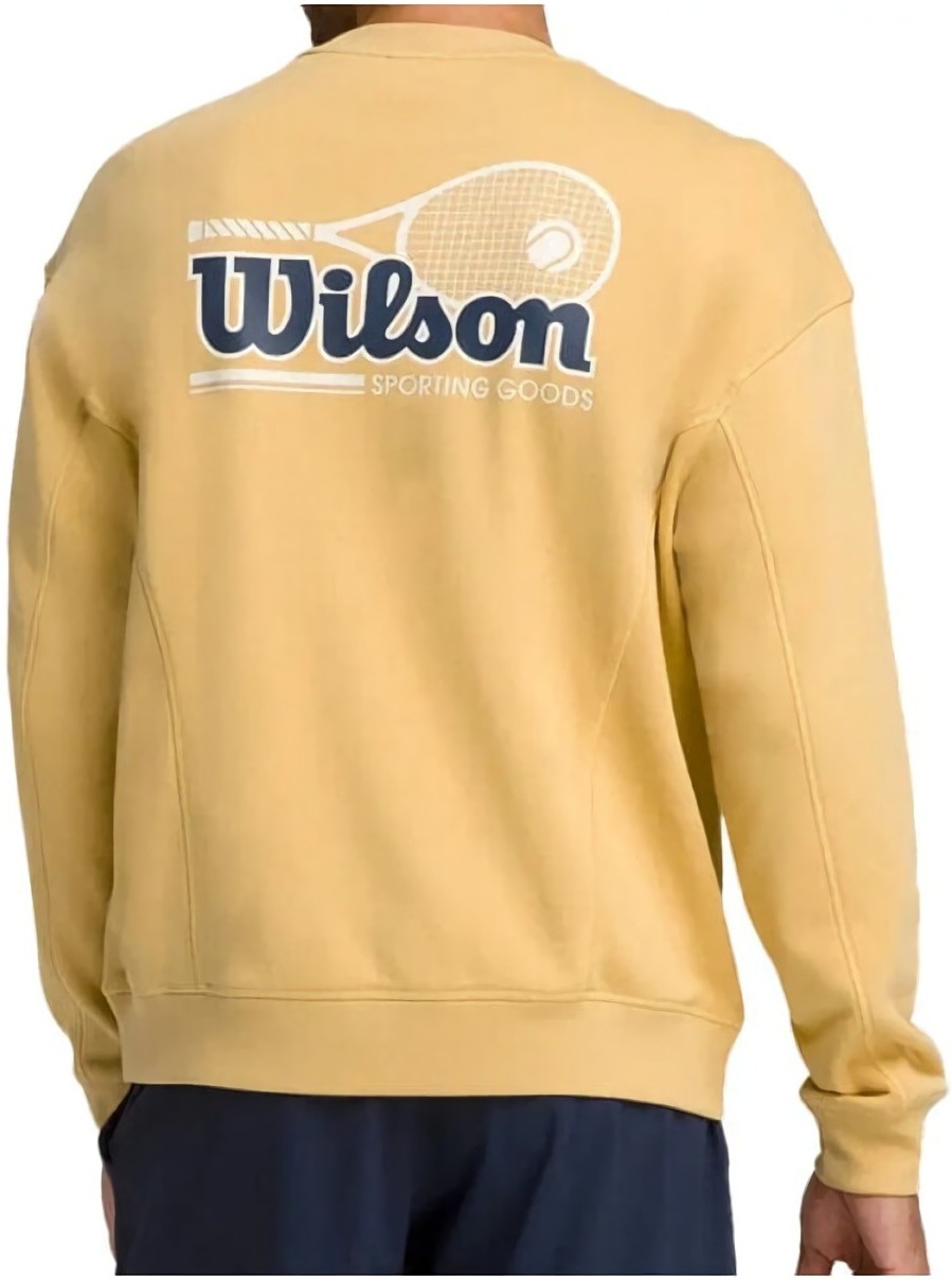 (EU) Толстовка мужская Wilson Parkside Crew, Золотистая (S)