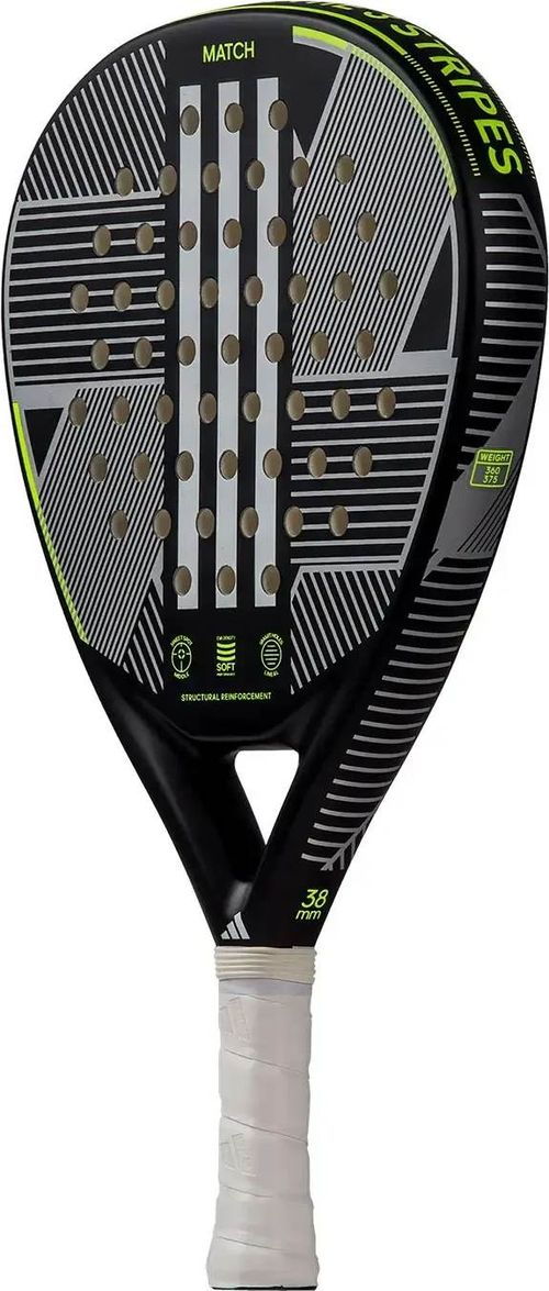 (EU) Ракетка для падел тенниса Adidas Match 3.3 Black Lime 2024