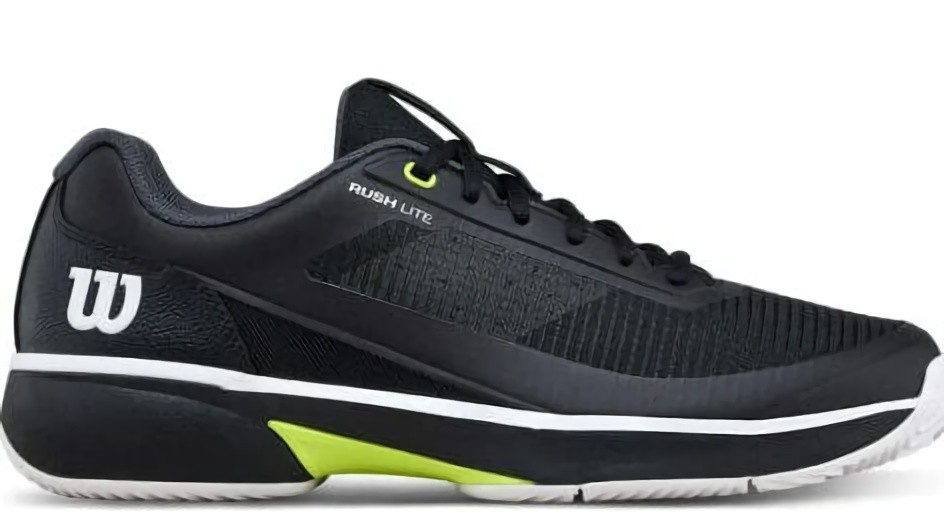 (EU) Кроссовки мужские Wilson Rush Lite 5 Clay Black Wrs338730, Чёрные (р. 42 2/3)