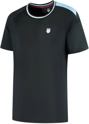 (EU) Футболка унисекс K-Swiss AY Hypercourt Mesh Crew, Чёрная (2XL)