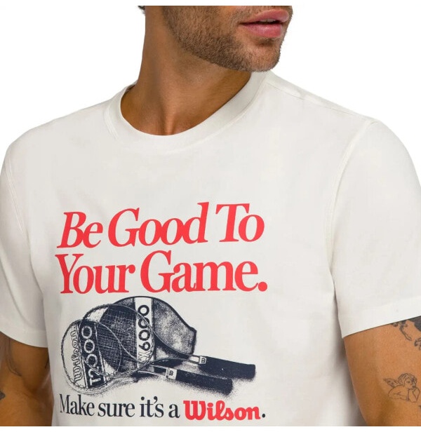 (EU) Футболка мужская Wilson Easy Street, Бежевая (L)