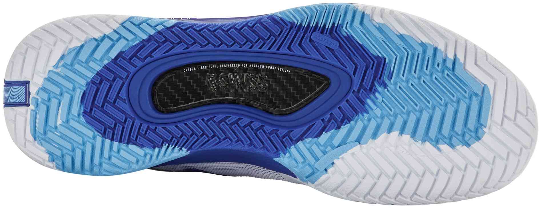 Кроссовки мужские K-Swiss Hypercourt Pinnacle FW26, Карбон/Белые/Синие (р. 46)