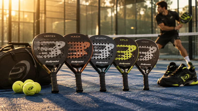 Лучшие ракетки Bullpadel для падела 2026 года: Vertex, Hack, Neuron, XPLO и Ionic