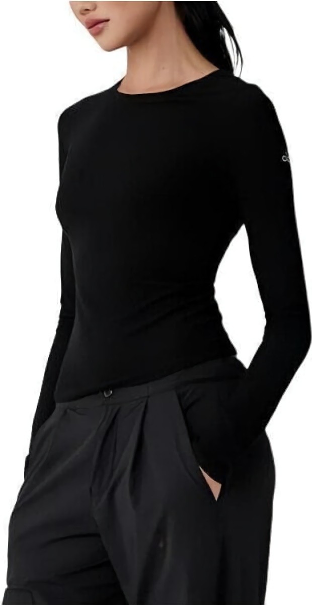 (CN) Футболка женская Alo Yoga 191677401570, Чёрная (M)