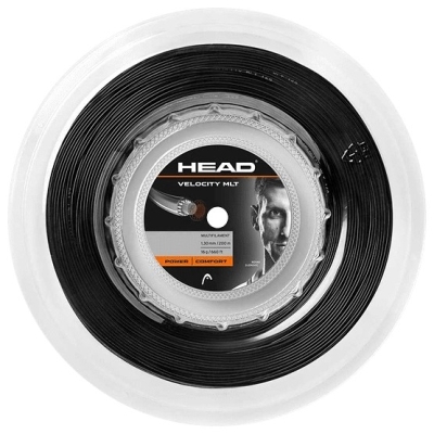 Струна для тенниса Head Velocity MLT, 200 м, 1,30 мм, Чёрная