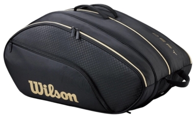 Сумка Wilson для падела Defy V1 Padel Bag, Черная/Золотая