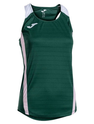 Топ женский Joma Montreal Sleevelees Shirt W, Зелёный/розовый (L)