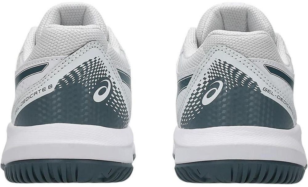 Кроссовки для мальчиков Asics GEL-DEDICATE 8 GS, Белые/Темно-зеленые, с технологией GEL (р. 35)