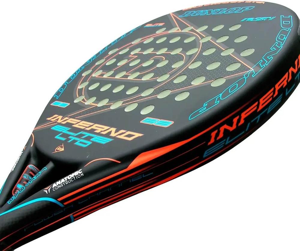 (EU) Ракетка для падел тенниса Dunlop Inferno Elite Lt G1 Hl Blue Orange