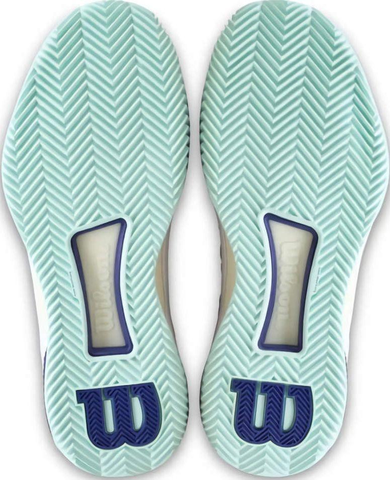 (EU) Кроссовки женские Wilson Intrigue Tour Clay White/ Blue Women, Белые (р. 40 2/3)