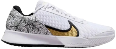 Кроссовки мужские Nike Air Zoom Vapor Pro 2, Белый/Серый/Золотой, с технологией Air Zoom, для твердого покрытия (р. 44,5)