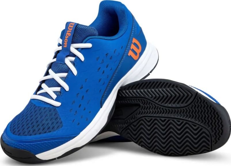 (EU) Кроссовки женские Wilson Rush Pro Blue Junior, Белые (р. 38 2/3)
