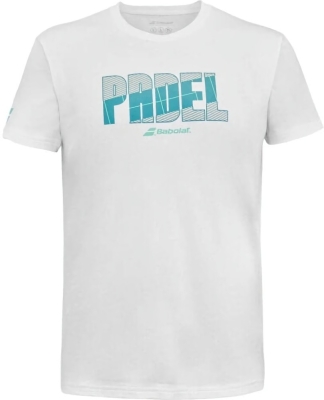 (EU) Футболка мужская Babolat Cotton Tee 6MS24441, Белая (S)