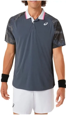 (EU) Поло мужское Asics Court Graphic 2041A252, Серое (S)