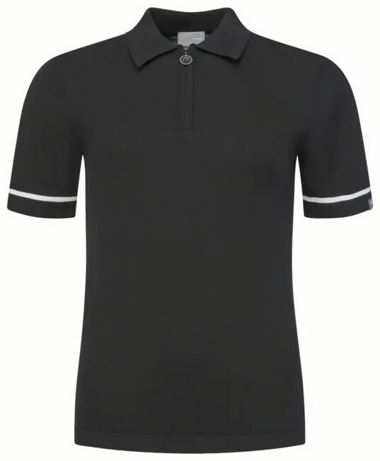 (EU) Поло женское Head Вязаное, Чёрное (XL)