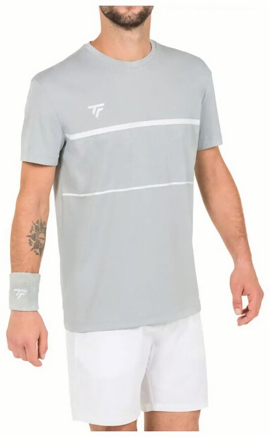 (EU) Футболка мужская Tecnifibre Team Tech 22TETE, Серебристая (L)