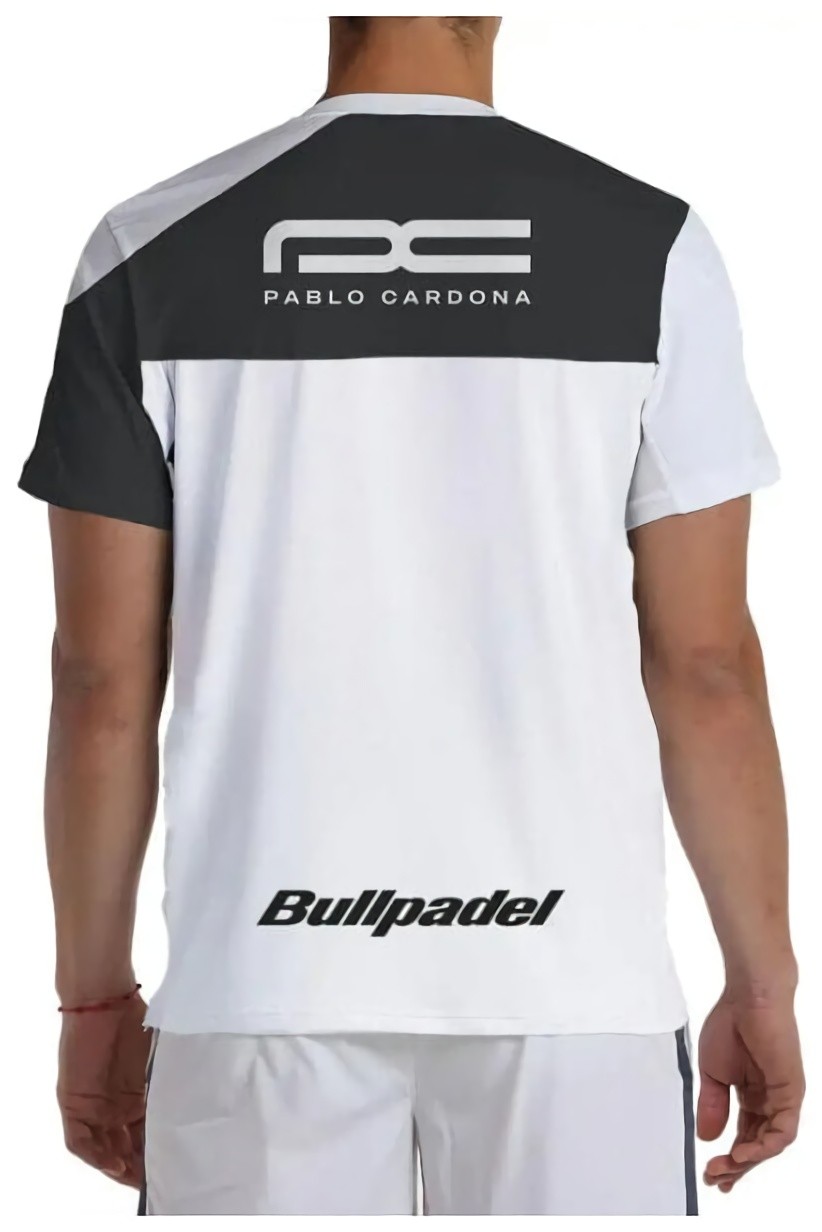 (EU) Футболка мужская Bullpadel Cardona 26V, Белая (2XL)