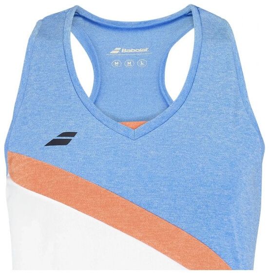 (EU) Топ для девочек Babolat Play, Белая (L/XL)
