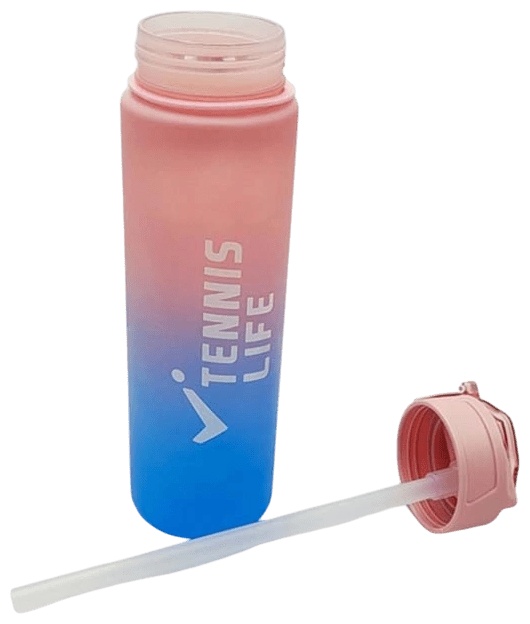 Бутылка для воды Tennis Life, 750 мл, Розовая