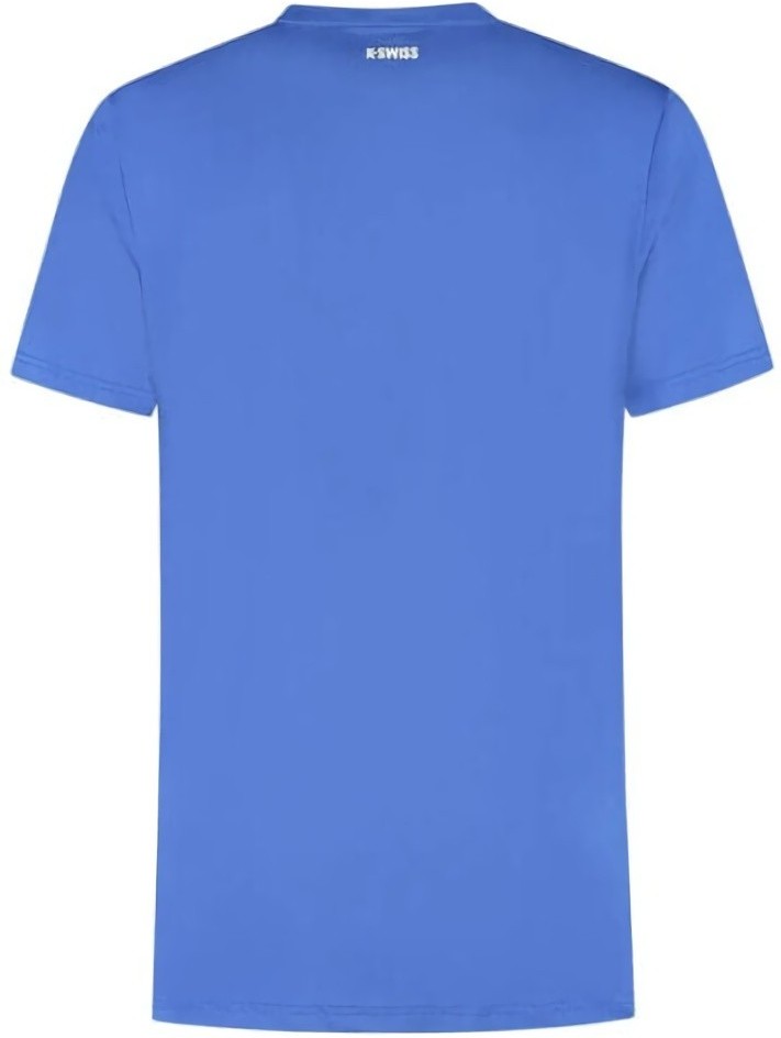 (EU) Футболка мужская K-Swiss Hypercourt Print Crew Stripe, Синяя (M)