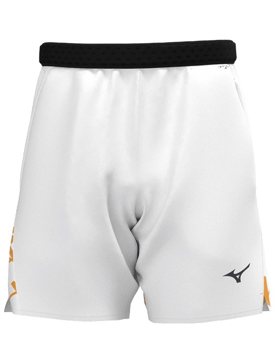 Шорты мужские Mizuno Daybreakers 8in Shorts M, Белые/Оранжевые (S)