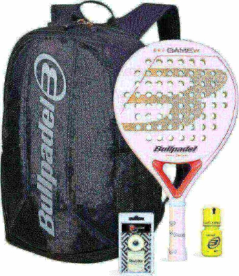 (EU) Набор ракетка Bullpadel Game Woman + Сумка Avant 2 + Овергрип Shockout + Защитная лента + Гель Shockout