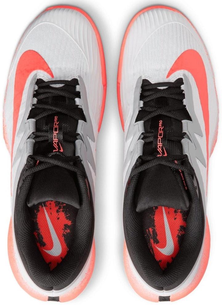 Кроссовки мужские Nike Vapor Pro 3 HC Premium, Белый/Черный/Оранжевый, для твердых кортов (р. 43,5)