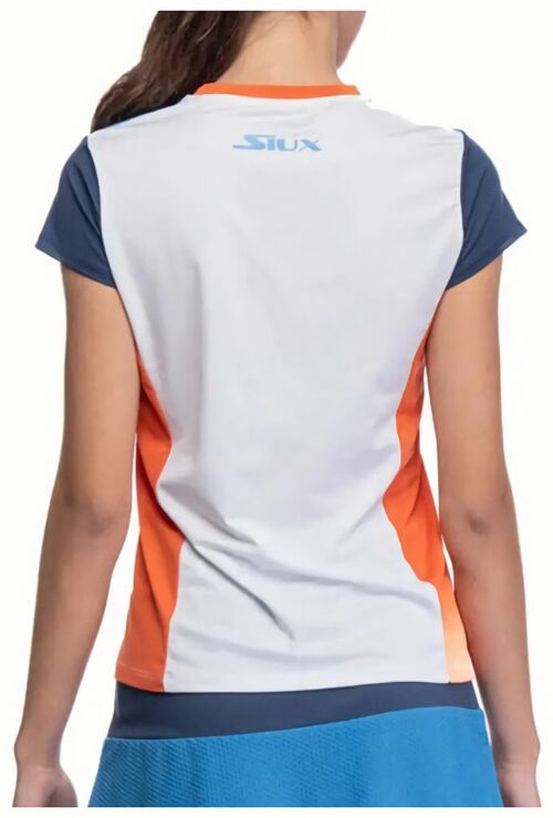 (EU) Футболка женская Siux с цветными блоками, Белая (M)
