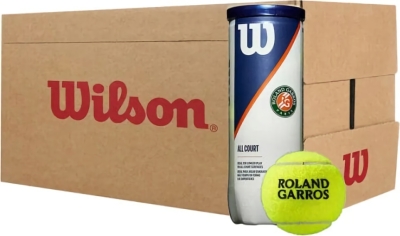 (EU) Мячи для падел тенниса Wilson Roland Garros All Court WRT126400, 24 банки (3 шт в банке)