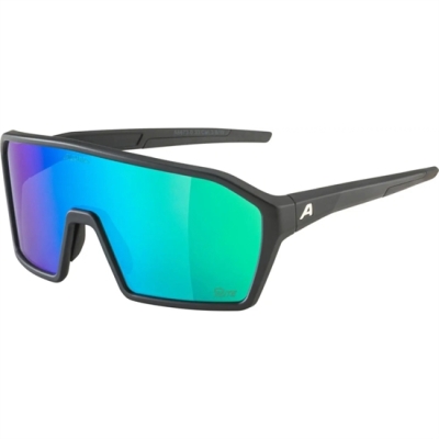 Очки солнцезащитные Alpina Ram Q-Lite Black Matt/Green Mirror, Черный Матовый/Зеленый Зеркальный