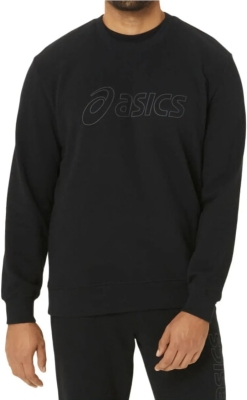 (EU) Толстовка мужская Asics Sweatshirt, Чёрная (S)