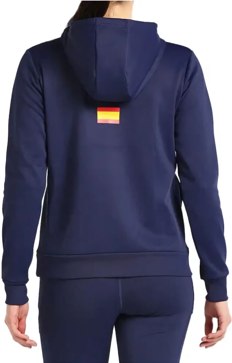 (EU) Свитшот женский Bullpadel FUENLA WOMAN SWEATSHIRT с капюшоном, Синий (M)