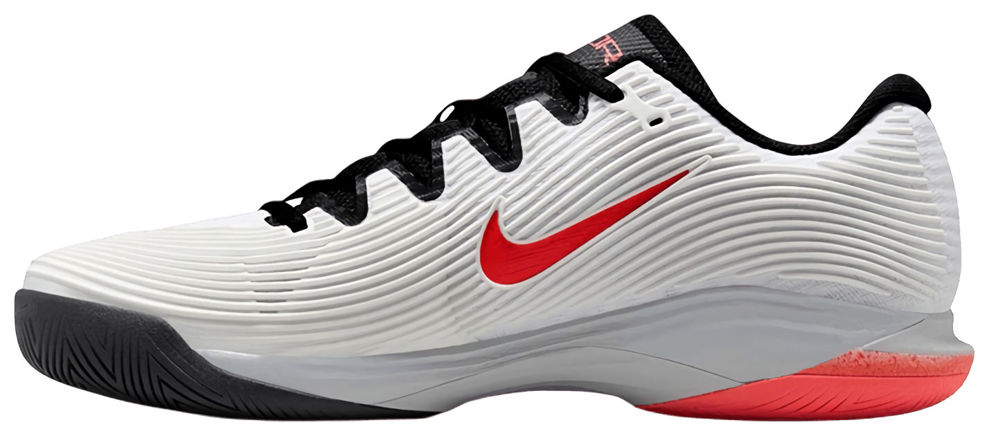 Кроссовки мужские Nike Vapor 12 HC Premium, Белые/Оранжевые/Серые, для харда, с технологией Air Zoom (р. EUR 45)
