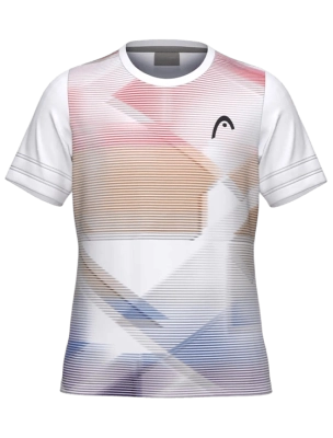 Футболка для девочек Head Tie-Break II T-Shirt G, Белая (рост 176 см, 15–16 лет)