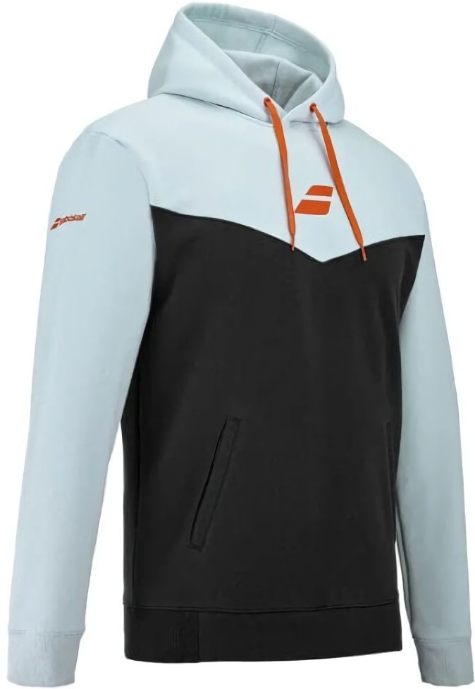 (EU) Толстовка унисекс Babolat Exercise с капюшоном, с карманом, Синяя (2XL)