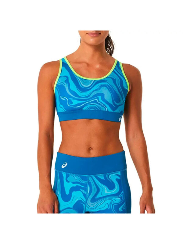 (EU) Спортивный Бра женский Asics Graphic Bra 2042A269, Синее (M)