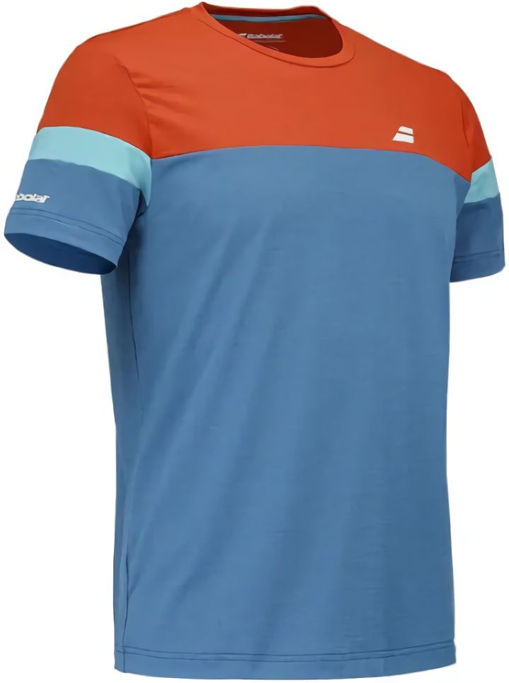 (EU) Футболка мужская Babolat Performance Pro, Оранжевая;Синяя (L)