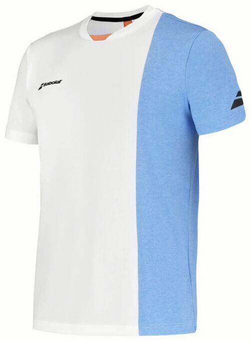 (EU) Футболка для мальчиков Babolat Play с круглым вырезом, Белая (S/M)