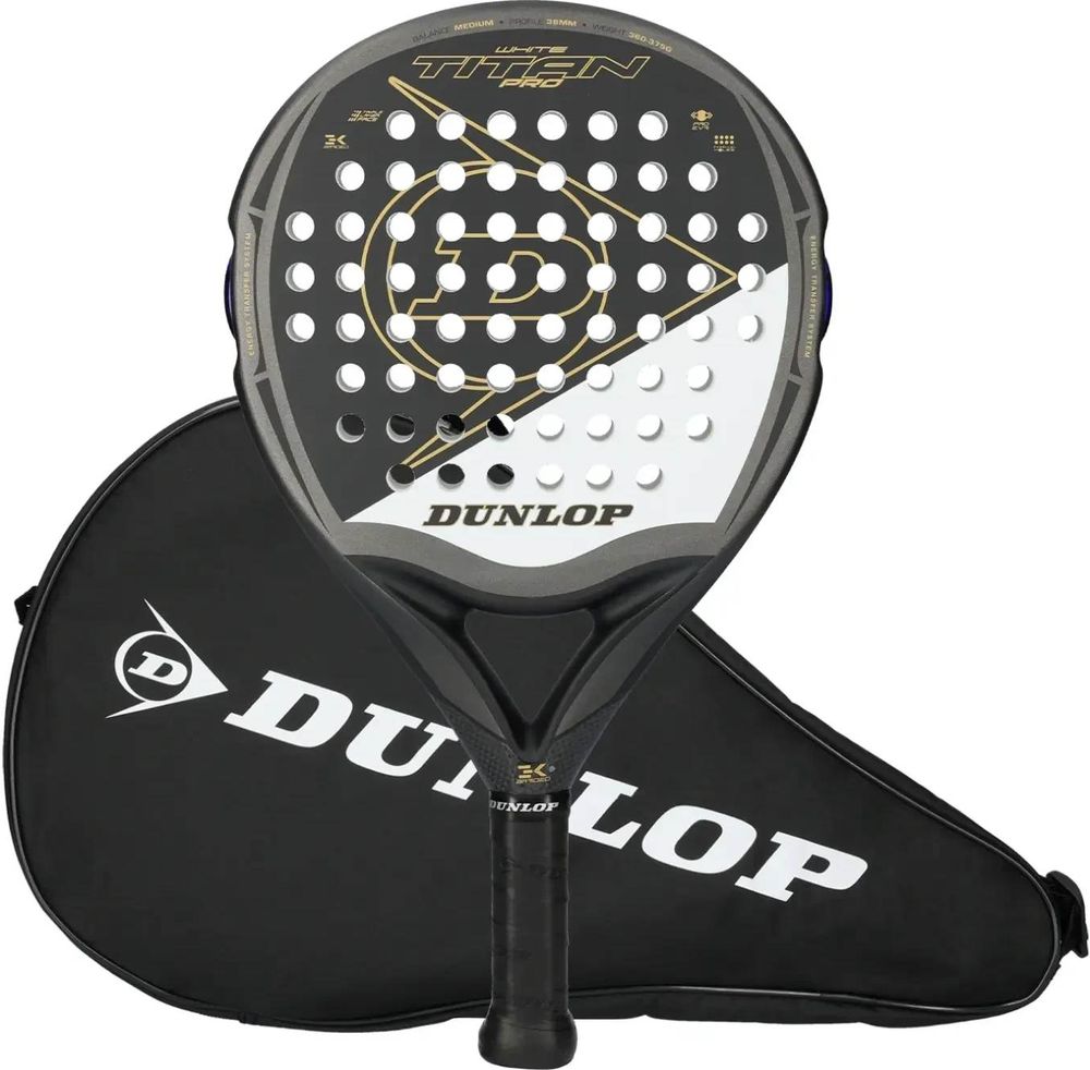 (EU) Ракетка для падел тенниса Dunlop Titan Pro White 2024