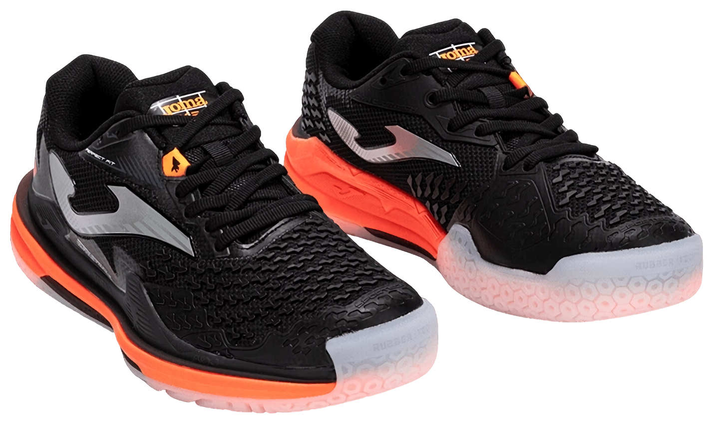 Кроссовки мужские Joma Ace, Чёрные/Оранжевые, с карбоновой пластиной (р. 42)