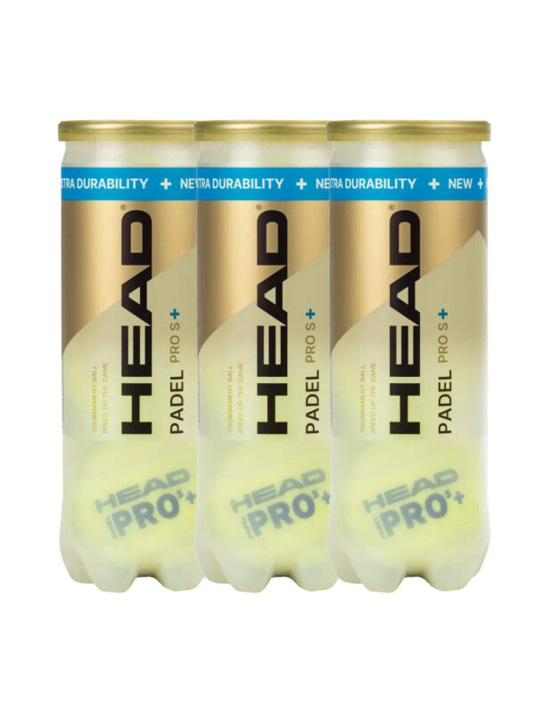 (EU) Мячи для падел тенниса Head Padel Pro S, 3 банки (3 шт в банке)
