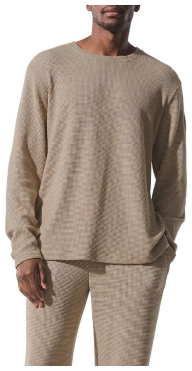 (CN) Лонгслив женский Alo Yoga Elevate Waffle, Бежевый (M)