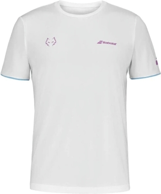 (EU) Футболка мужская Babolat Juan Lebrón, Белая (XL)