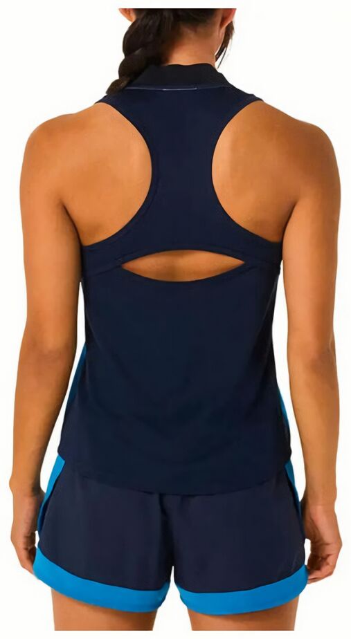 (EU) Майка женская Asics Match, Синяя (XS)